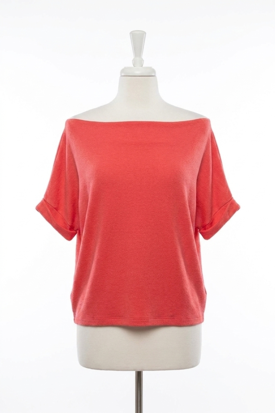 NEW SIX/FIFTY short sleeve anywhere top in watermelon